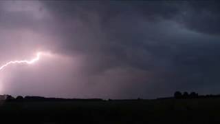 Gewitter zieht über den Landkreis Oldenburg  viele Blitze zucken am Himmel [upl. by Ronn]