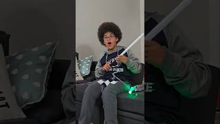 Never enough lightsaber unboxing boy funny [upl. by La Verne678]