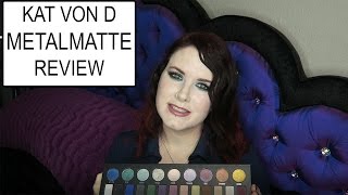 Kat Von D MetalMatte Review  Best Eyeshadow Palette for Hooded Eyes phyrra [upl. by Ahseiyn]