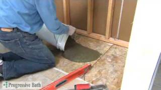 Tile Made Easy  Shower Pan Installation [upl. by Higinbotham]