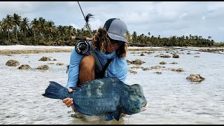 INSANE FLY FISHING ACTION SALTWATER FLATS [upl. by Ansell]