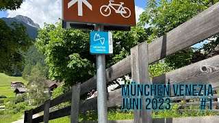 München Venedig Radweg Juni 2023  Tag 1 von München nach Bad Tölz [upl. by Dub]