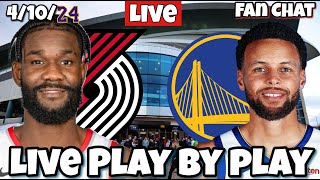 Golden State Warriors vs Portland Trail Blazers Live NBA Live Stream [upl. by Brenn264]