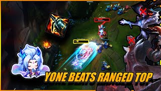 DESTROYING RANGED TOP WITH YONE JUST ANOTHER MID MATCHUP [upl. by Ydarb750]