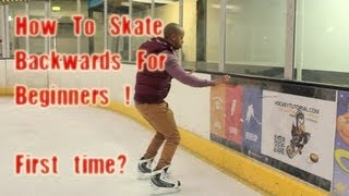 How To Skate Backwards For Beginners  First Time Backward In Ice Skating amp Hockey [upl. by Gregoor594]