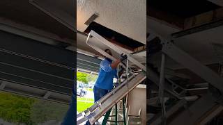 Attic ladder installation palmbeachflhandyman handyman [upl. by Alilak]