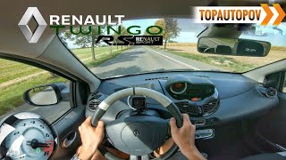 Renault Twingo RS 16 97kW 2 4K TEST DRIVE POV  ACCELERATION amp REV LIMITER SOUND🔸TopAutoPOV [upl. by Orihakat]