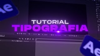 TUTORIAL DE TIPOGRAFIA NO AFTER EFFECTS 4 [upl. by Avi238]