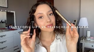 LOREAL PARİS TELESCOPIC MASKARA VS TELESCOPIC LIFT MASKARA KARŞILAŞTIRMA [upl. by Maloney]