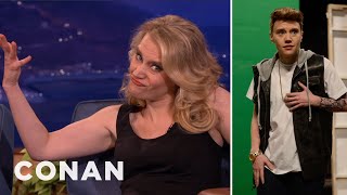 Kate McKinnons Justin Bieber Impression Secrets  CONAN on TBS [upl. by Negem642]