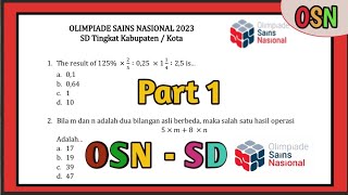 LATIHAN SOAL OSN OLIMPIADE MATEMATIKA SD MATEMATIKA DASAR 2024 [upl. by Admama]