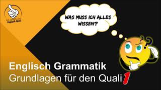 Englisch Grammatik Grundlagen für den Quali 1 QA Bayern [upl. by Encratia]