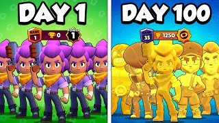 We Survived 100 Days In HARDCORE Brawl Stars 5v5 [upl. by Whyte]