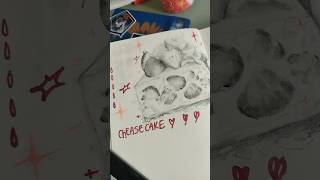 cake with me new scketchbook ♥️art artist cake drawwithme [upl. by Chee948]