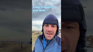 Taking souls on longsands 4 likes 4 lengths 1 km beach shorts runchallenge beach run fitness [upl. by Cleres]