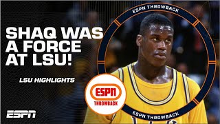 Shaquille ONeal was A BEAST at LSU Highlights  ESPN Throwback [upl. by Sande435]