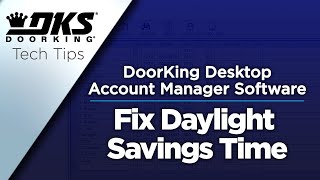 DKS Tech Tips DoorKing 32 Remote Account Manager Software – Fix Daylight Savings Time [upl. by Nydia530]