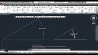 Grados Minutos y Segundos coordenadas polares coordenadas con angulo AutoCAD [upl. by Ecirtaemed]