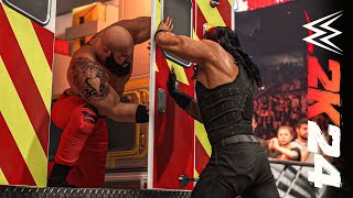 The powerfull man brown stroman vs the empire in the ambulance match [upl. by Yajnas]