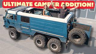 The Job Weve Been DREADING  CUTTING THE ROOF Off Our 6x6 Truck  Pop Top Camper Week 18 [upl. by Odille]