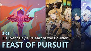 Feast of Pursuit Event Day 4 Navia C0 Furina C2 Steadfast  Time 203  Genshin Impact [upl. by Ingraham886]