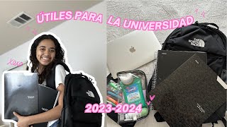 HAUL DE MIS UTILES ESCOLARES  QUE LLEVARE A LA UNIVERSIDAD  mini vlog [upl. by Bugbee]