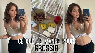 CE QUE JE MANGE POUR GROSSIR 12KG SPORT SANS MÉDICAMENTS [upl. by Phedra960]