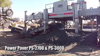 Power Pavers PS2700 amp PS3000 PlacerSpreaders [upl. by Assilav]