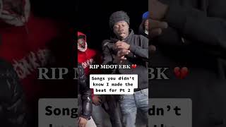 RIP MDOT EBK 💔 always dumped on my beats mdotebk nydrill bronxdrill producer [upl. by Noami170]