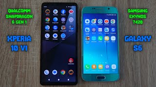 Sony Xperia 10 VI SD 6 GEN 1 vs Samsung Galaxy S6 Exynos 7420  Speed Test 2024 [upl. by Peper499]