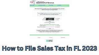 How to File and Pay Florida Quarterly Sales Tax [upl. by Proudfoot847]