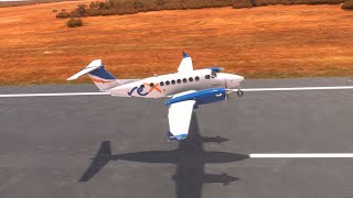 Aussie Sky Jive 🛑 REX Airlines King Air 350 Blasts Off from Laverton in FS Sim [upl. by Anivahs]