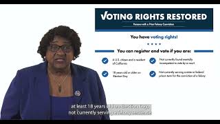 Voting Rights Restored [upl. by Gaither97]