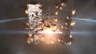 Keepstar Epic Kill  EVE Onlines first Keepstar kill [upl. by Leanard158]