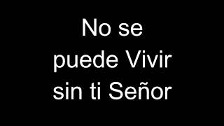 NO SE PUEDE VIVIR SIN TI SEÑOR  Hnos Novoa [upl. by Naes]