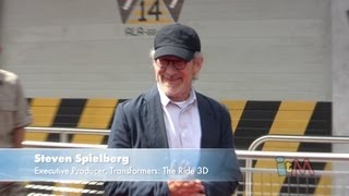 Interviews Steven Spielberg Universal Studios amp Hasbro executives for Transformers The Ride 3D [upl. by Tiffany]