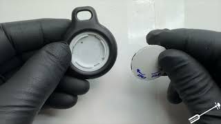 How to Remove and Change Battery Belkin Apple Airtag Holder Keyring [upl. by Emelin290]