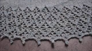 Knitted Picot Bind off [upl. by Enecnarf]