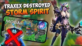 Traxex destroyed storm spirit  Mid Lane  Dota MobileAutochess moba [upl. by Trust602]