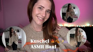 ASMR Kuscheliger HerbstWinter Haul 🍁✨ Facbric Sounds amp Soft Whispers in GermanDeutsch [upl. by Fredra]