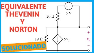 ❗Alerta‼️ Ejercicio Tipo Examen Equivalente Thevenin y Norton [upl. by Iaverne918]