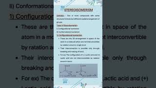 stereo isomerism sterioisomerism isomer types example explanation configurational ytshorts [upl. by Nebeur942]