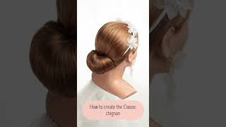 How to create a classic low Chignon hair bun [upl. by Barncard]