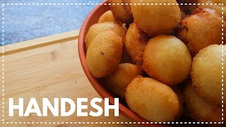 Handesh Recipe In Under 20 Minutes  Vegetarian Snack Recipies  Bengali Style Doughnuts [upl. by Halivah]