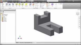 Inventor Tutorial with Isometric Sketches  Beginner part 1 of 12 [upl. by Jerold]