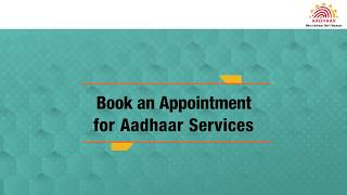 How to book online Appointment for Aadhaar Enrolment or Update on UIDAI Website [upl. by Terrene]