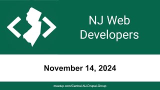 November 2024 Central NJ Web Developers Meetup [upl. by Alleuol]