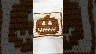 New Free Mosaic Crochet GLOW in the DARK JackOLantern Pumpkin 🎃 Square Pattern [upl. by Ingold]