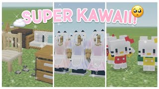 Fun amp Kawaii Minecraft PE Mods You Didn’t Know You Needed 💕 Furniture Cat Maids Hello Kitty NPC [upl. by Euqinad]