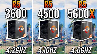 Ryzen 5 3600 vs Ryzen 5 4500 vs Ryzen 5 5600X [upl. by Odanref686]